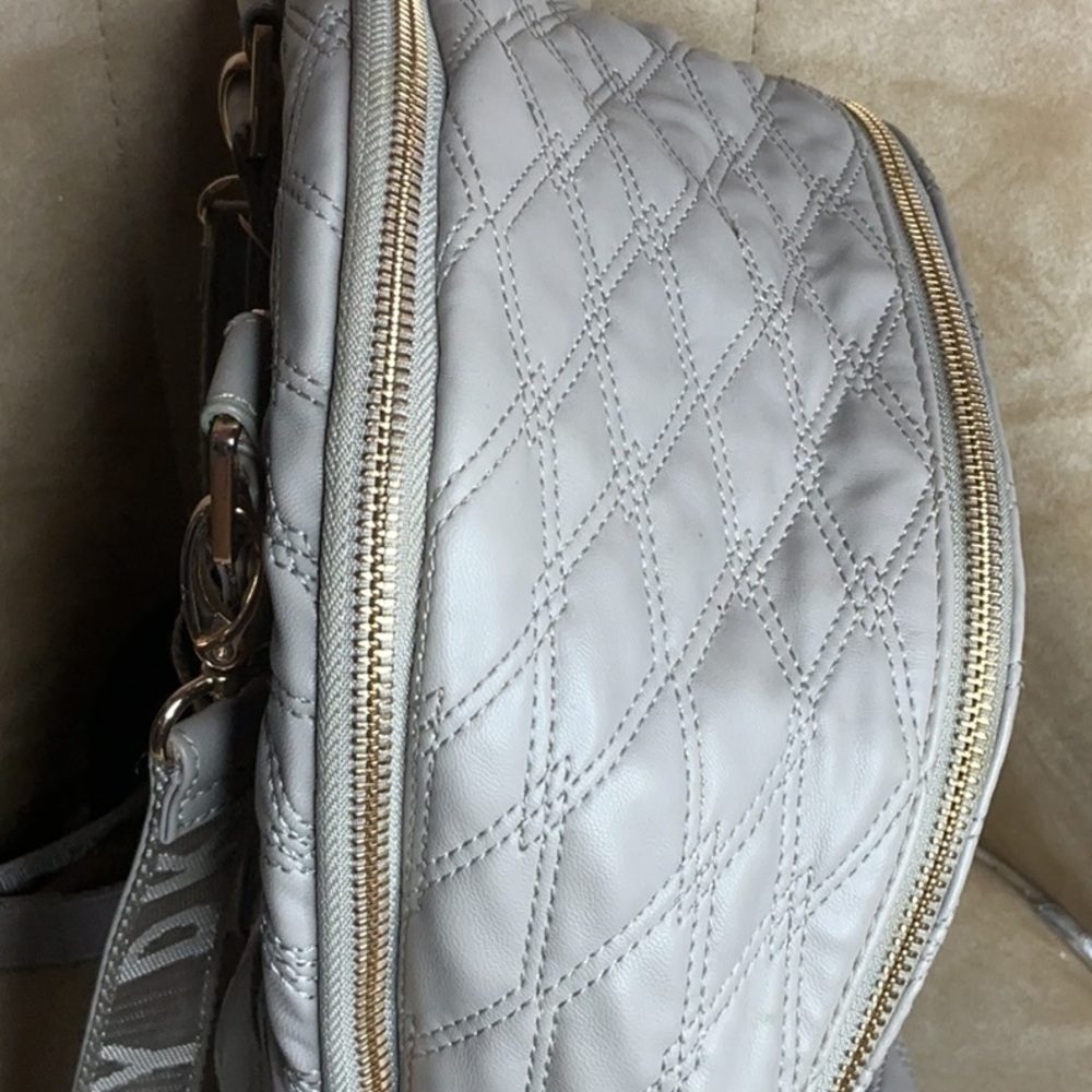 Dkny Quilted Silver Backpack - image 6